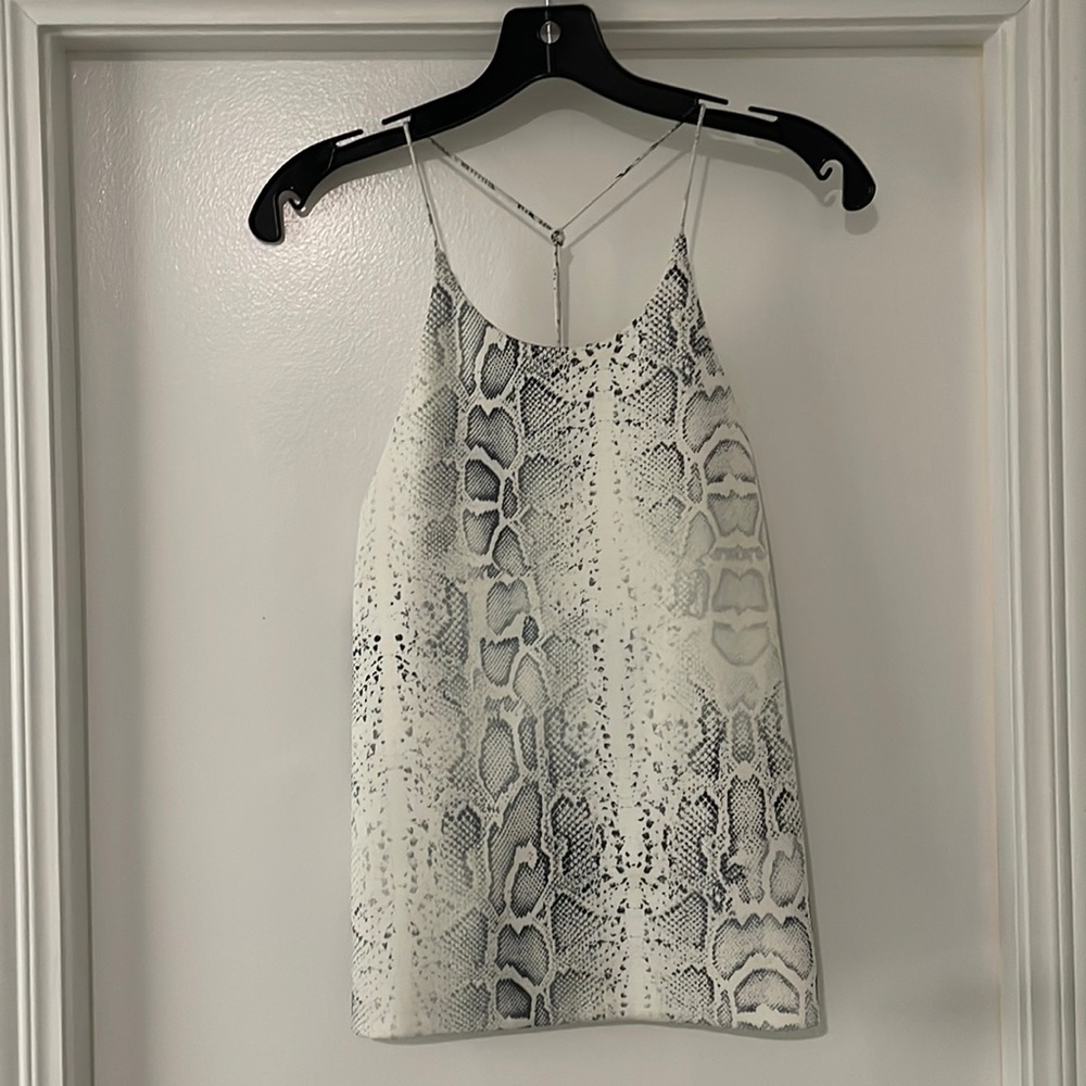 Stylestalker snakeskin open back top